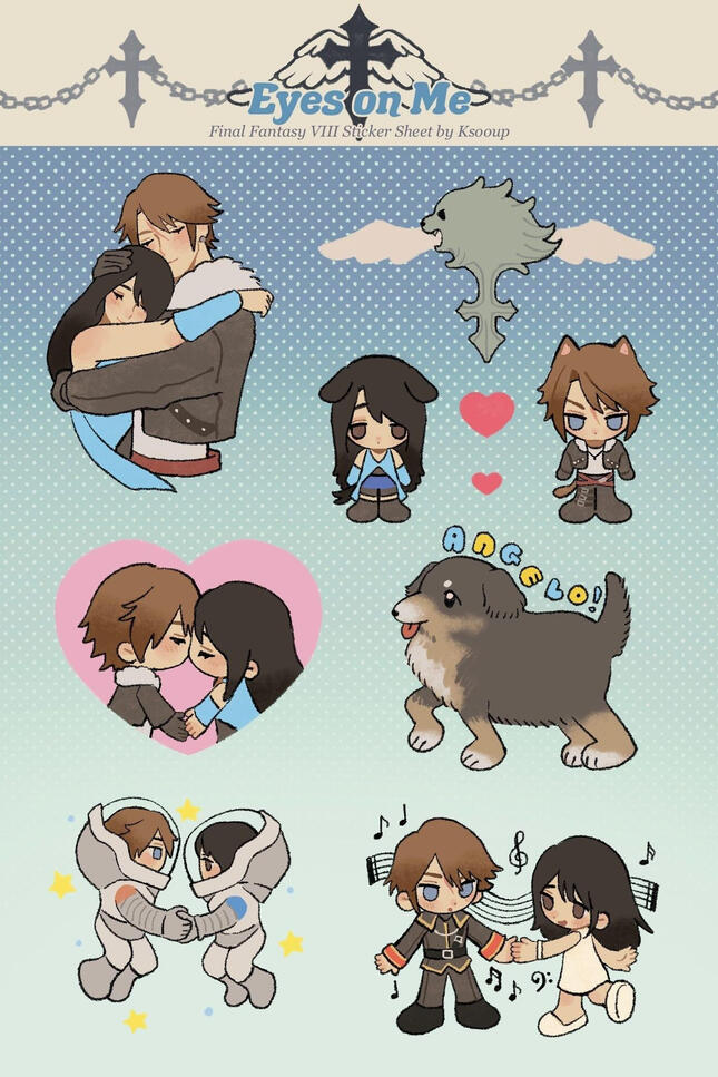 FFVIII Sticker Sheet (MOCKUP)
